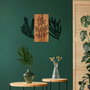 Wallity Triple Herbs - 385 Escultura de pared de madera y metal